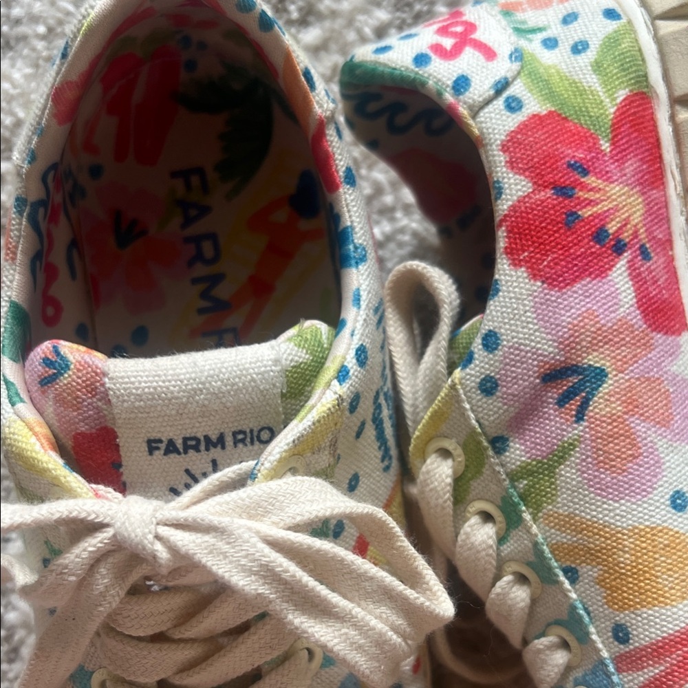 FARM Rio Multicolor Floral Canvas Sneakers